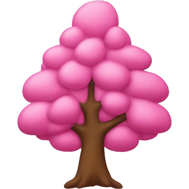 Pink tree iChristmas  emoji
