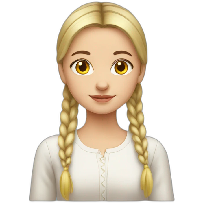 Ukrainian girl emoji