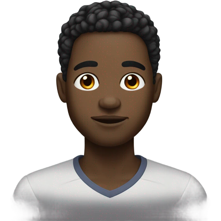 Black male with short hair and semi Freeform’s with dermal piercing nose ring and eyebrow piercing on left eyebrow  emoji