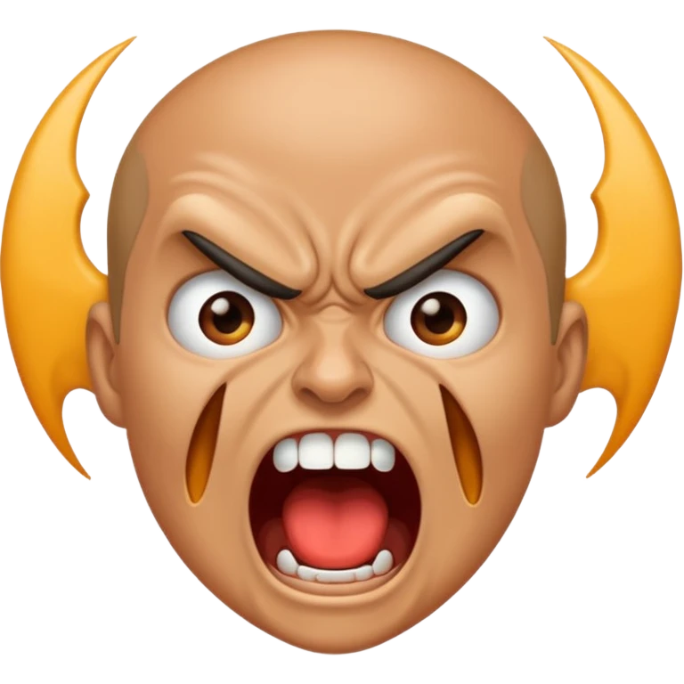 Angry scream emoji