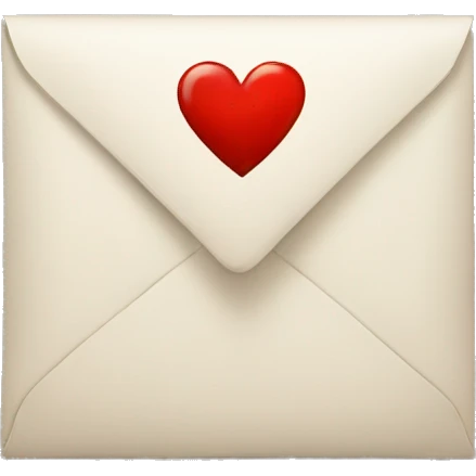 E letter as Heart emoji