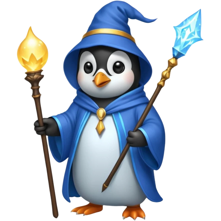 Penguin Wizard emoji
