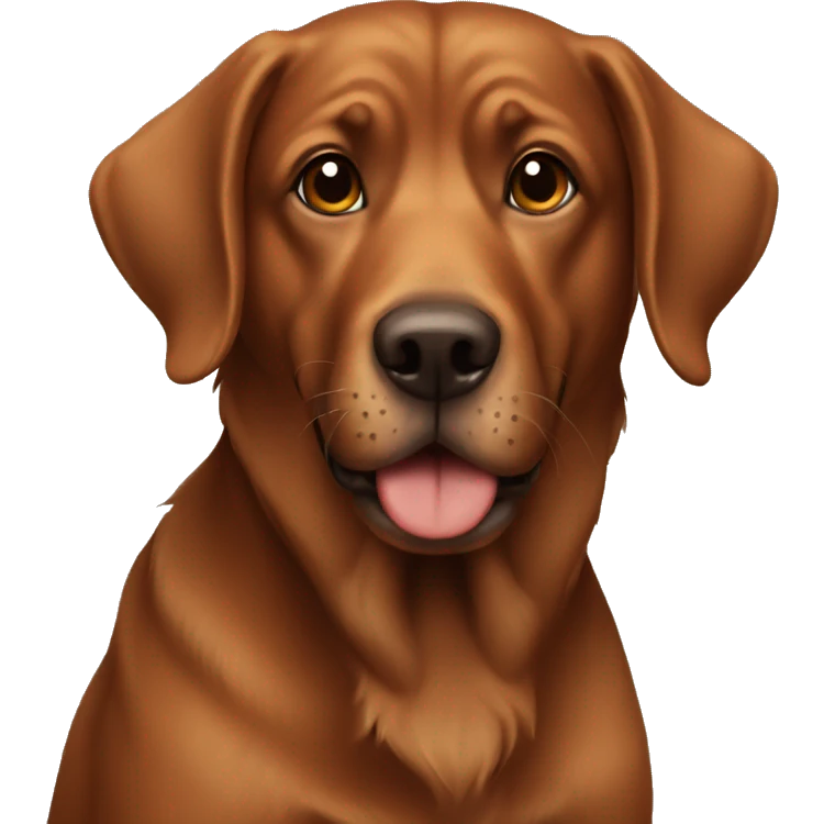 Brown dog emoji