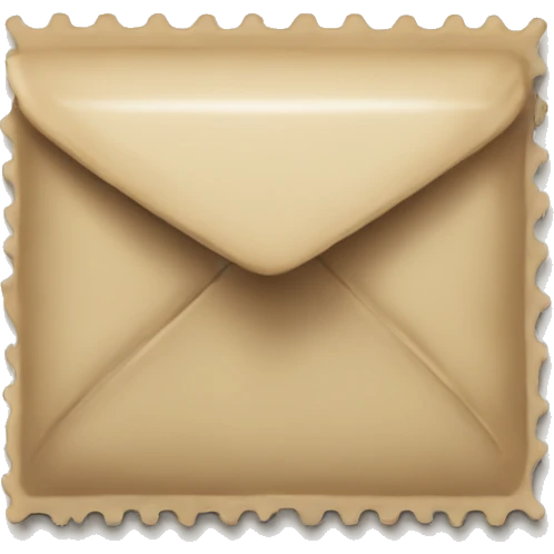 Stamp for sending mail emoji