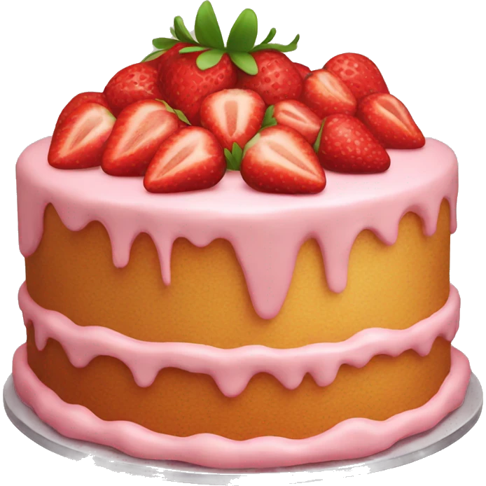 Strawberry cake emoji
