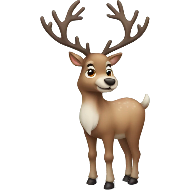 Reindeer in the snow emoji