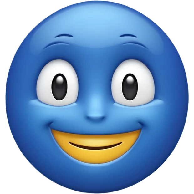 Like blue emoji 3D Facebook emoji
