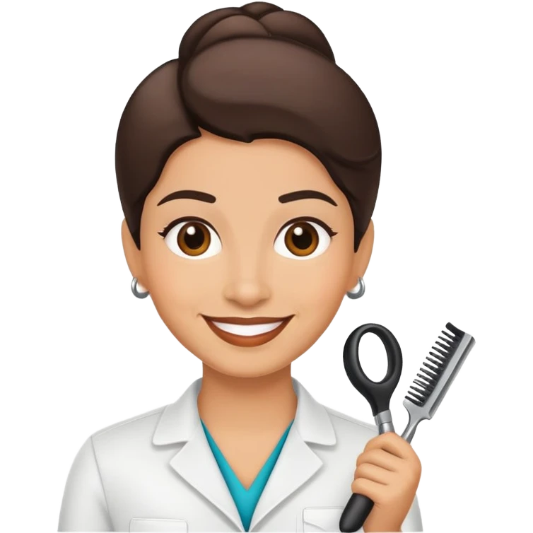 Hair salon manager Hispanic emoji