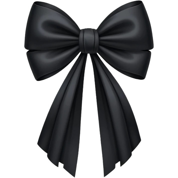 Lazo Negro luto para whatsapp emoji