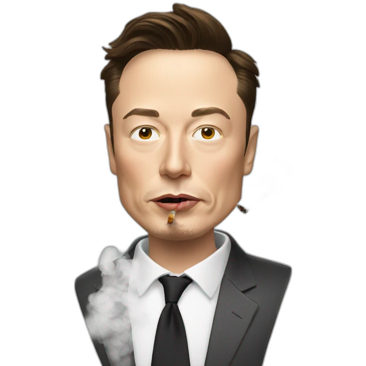 Elon musk smoking emoji