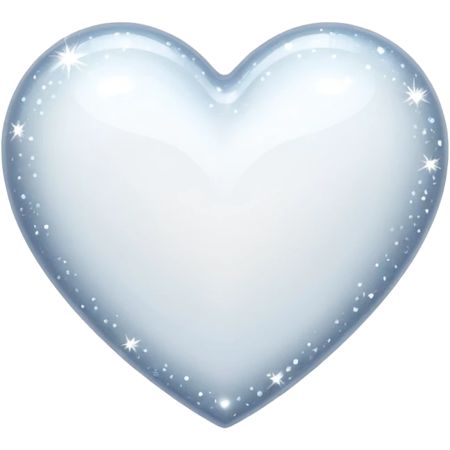 white heart with sparkles emoji