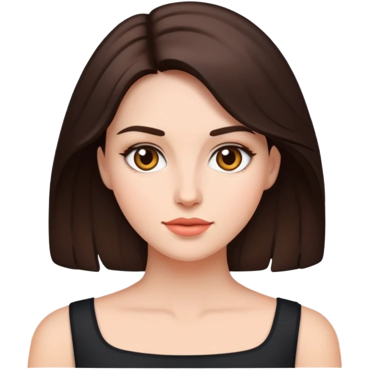 Голая брюнетка emoji
