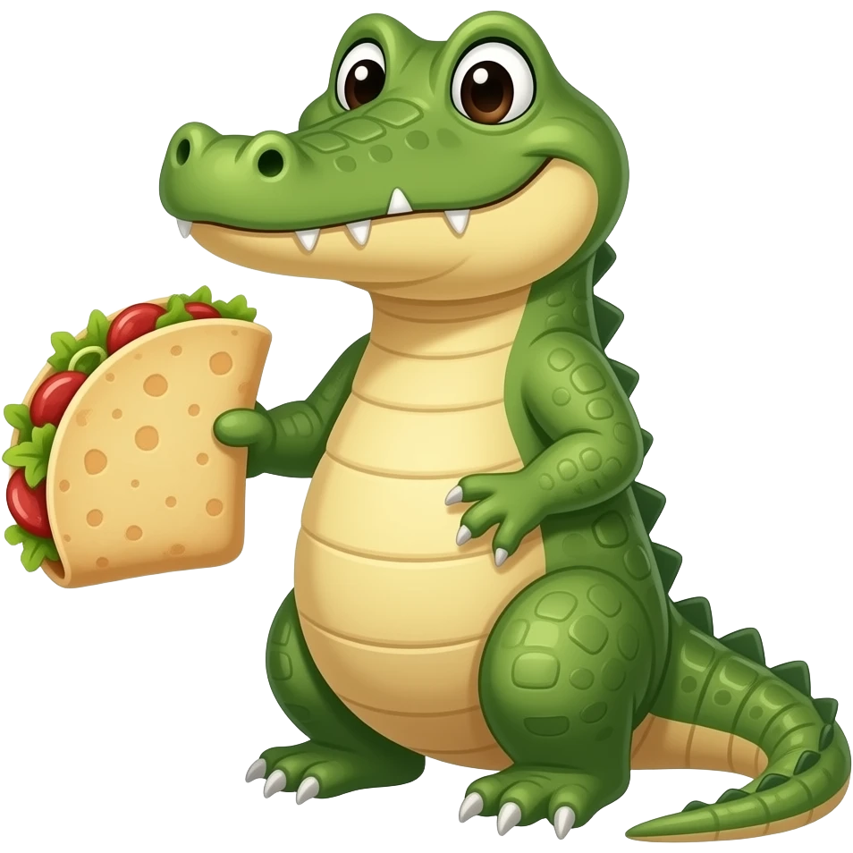 quesadilla crocodile emoji