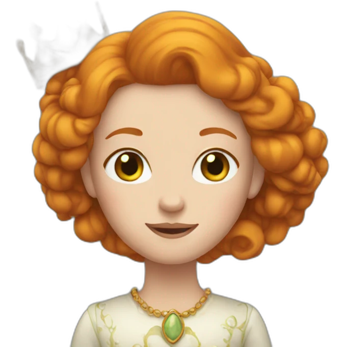 Ginger queen emoji