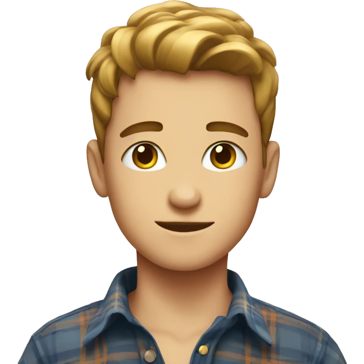 boys in plaid shirts indoors emoji