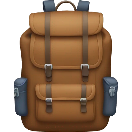 Travelers backpack emoji