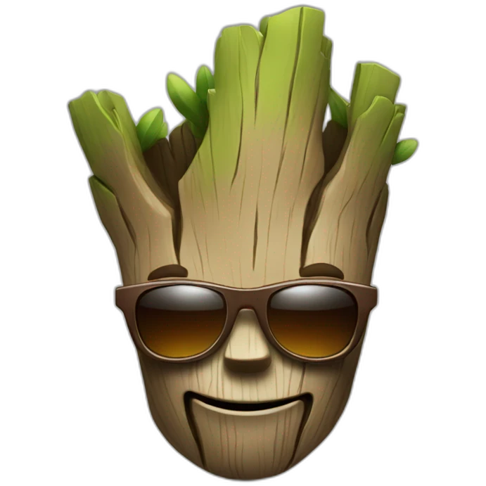 Groot with sunglasses emoji