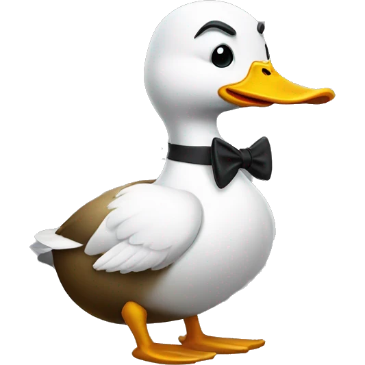 a mobster duck emoji
