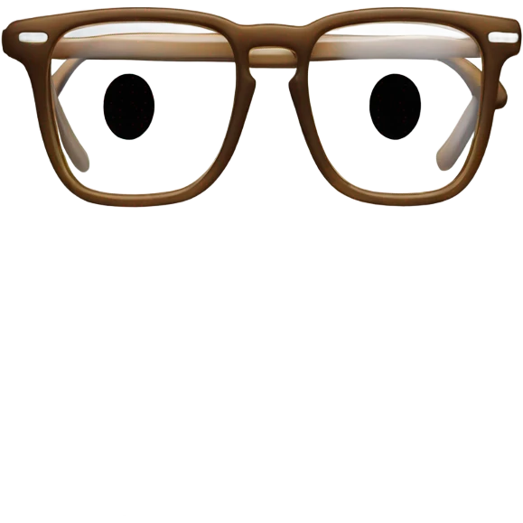 Reading glasses emoji