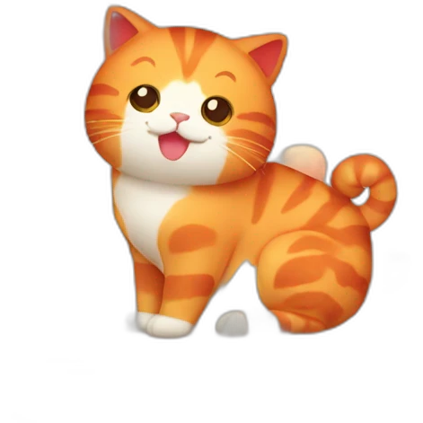 red cat mochi mochi emoji