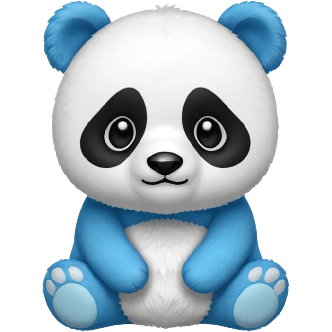 Mavi panda emoji