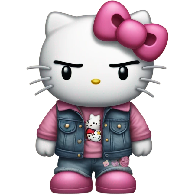 Mad hello kitty  emoji