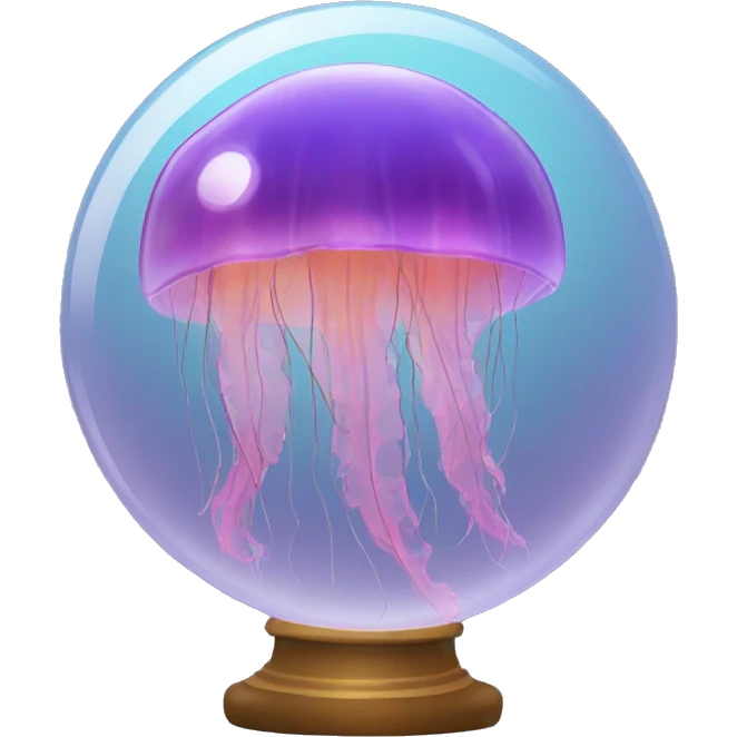 Jellyfish crystal ball emoji