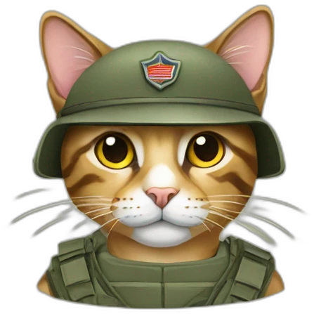 military cat emoji