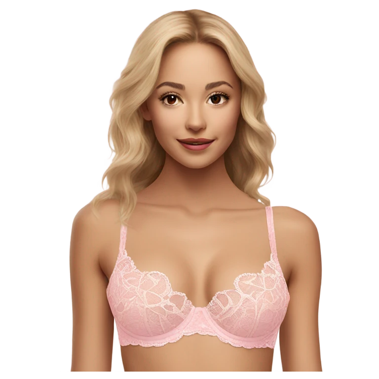 pink lace bra emoji