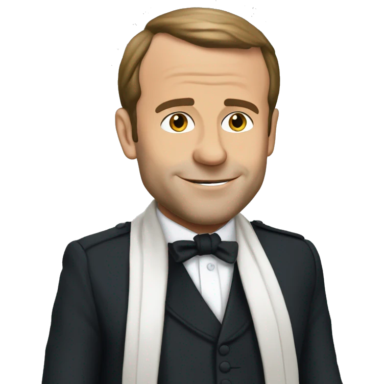 Macron en robe  emoji