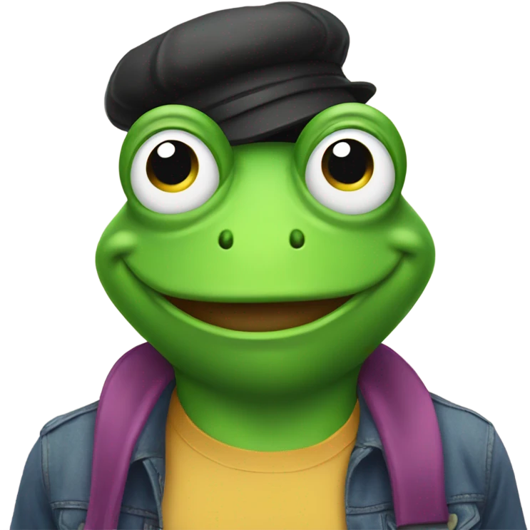 Gay frog emoji
