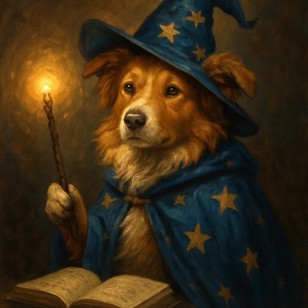 wizard dog emoji