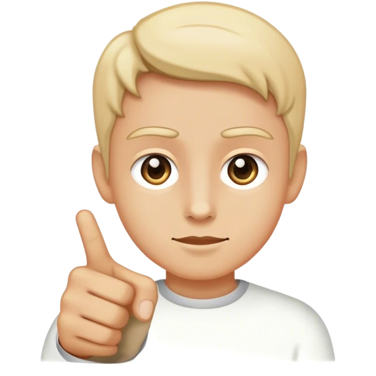 Emoji pointing at me emoji