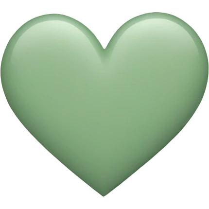 sage green heart emoji