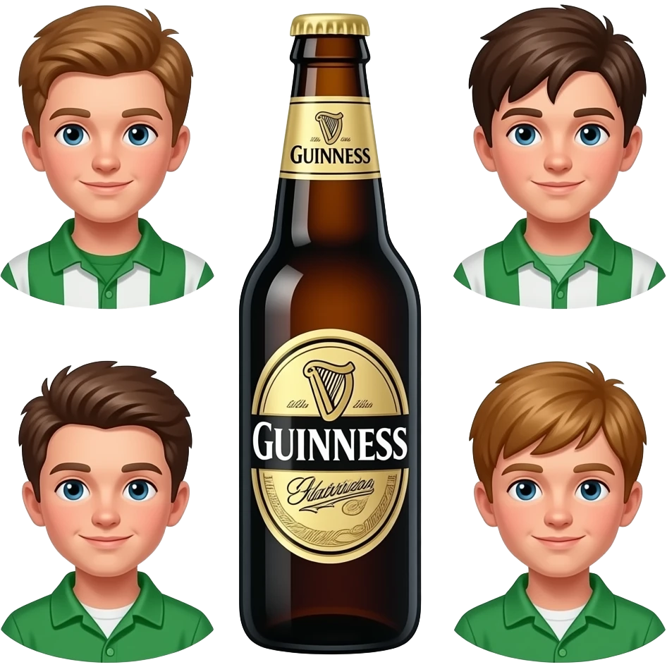 Guinness and 5 irish boys st Patrick's day in florida emoji