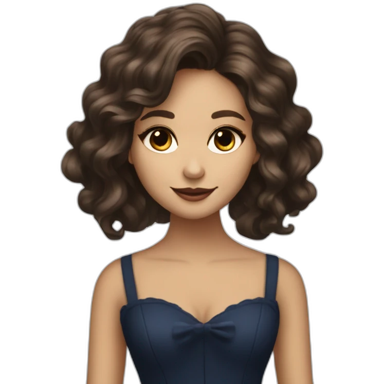 Katherine Pierce with wavy hair by Nina Dobrev emoji