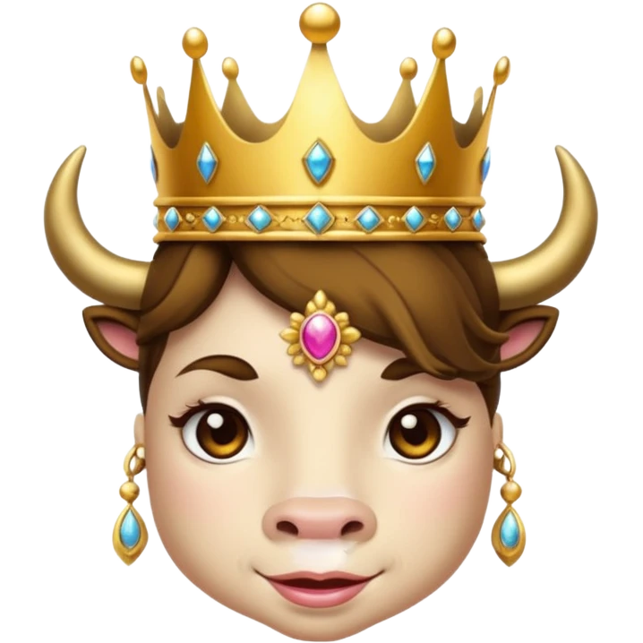 Bull princess emoji