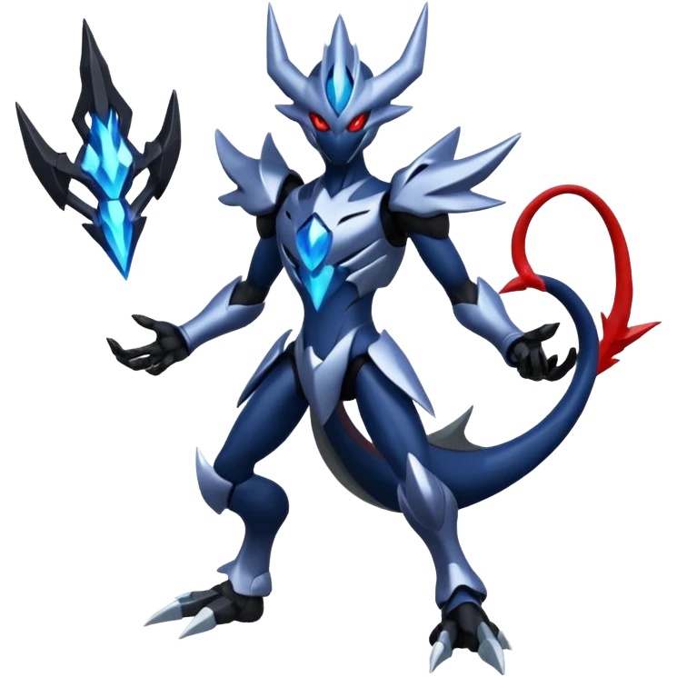 Scizor-Darkrai-Kyurem-fusion, full body emoji