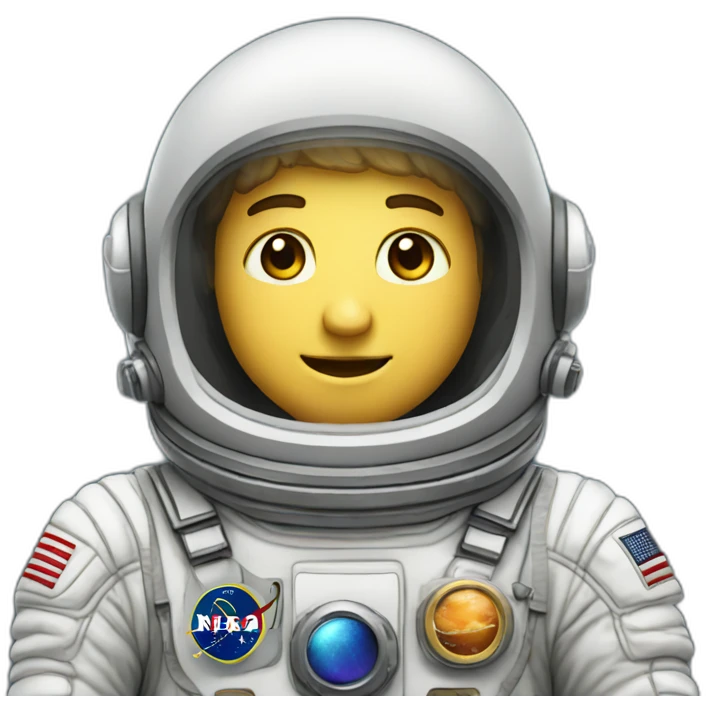astronaute fêtard emoji