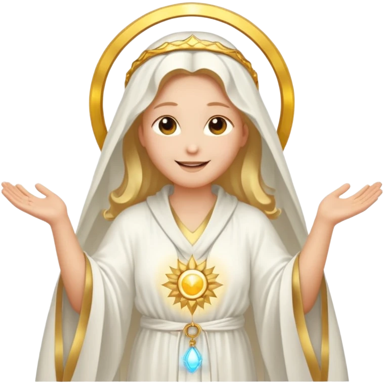 ser divino de luz emoji