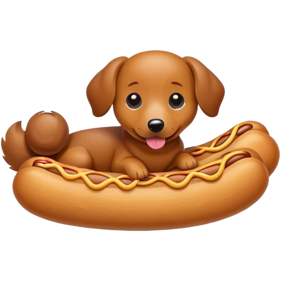 A cute churro weenie dog emoji
