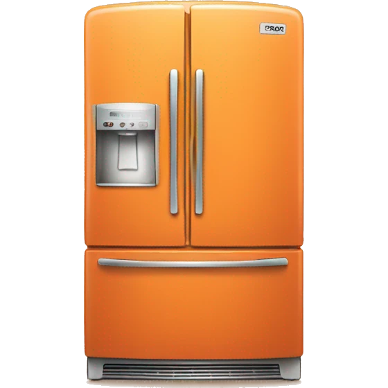orange colored fridge emoji