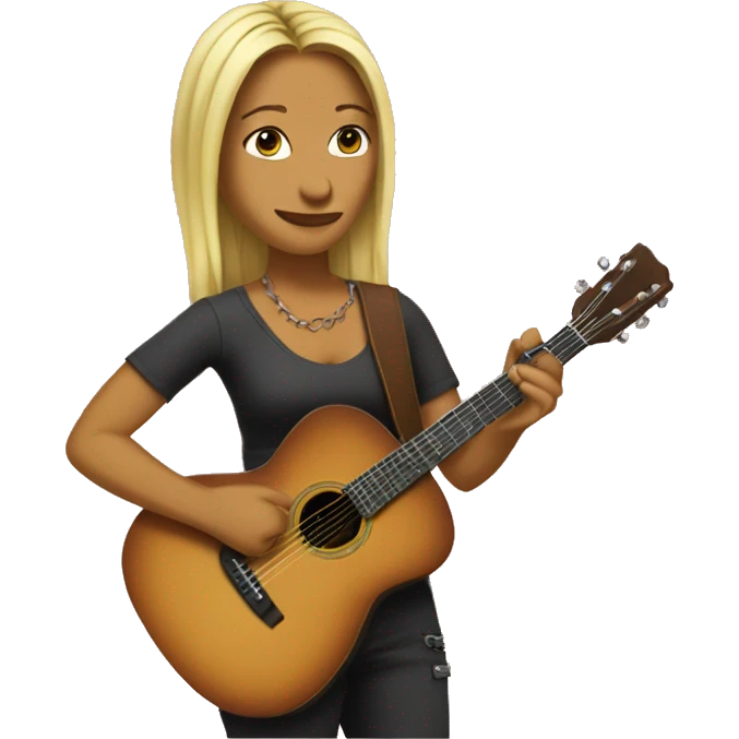 pheobe buffay with her guitar emoji