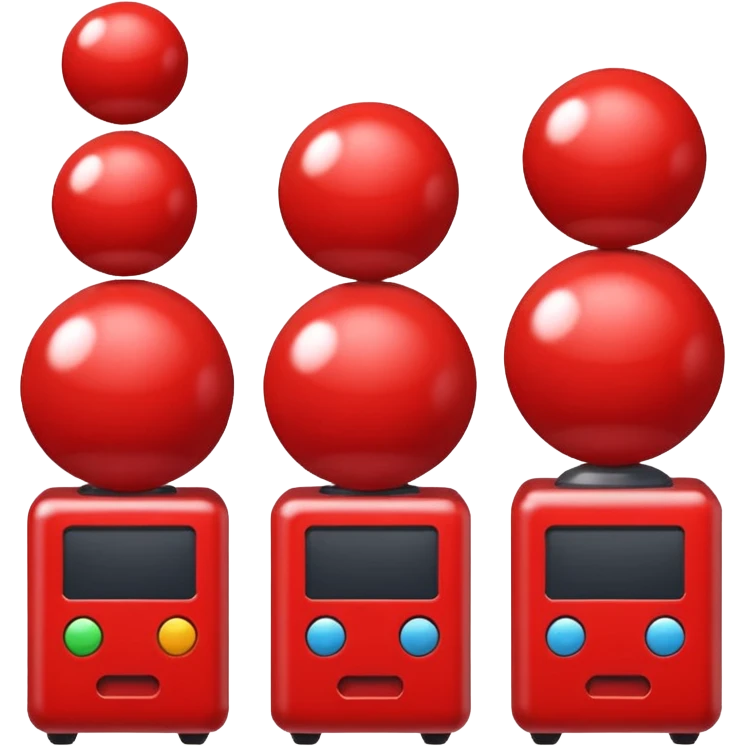 red gacha machine balls emoji