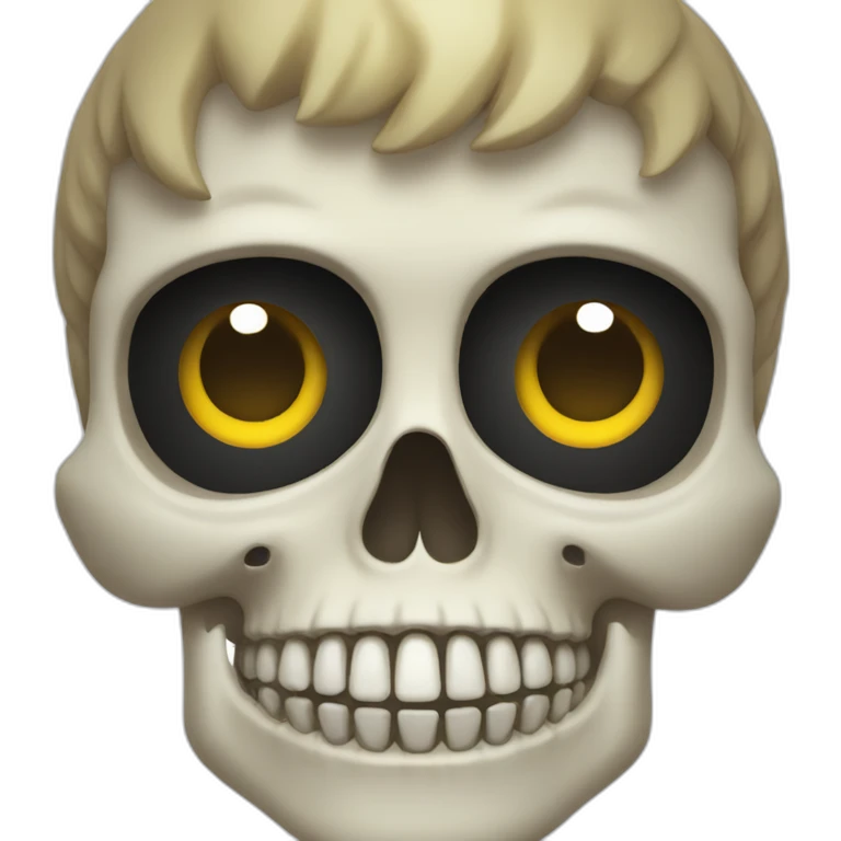 friendly skull emoji