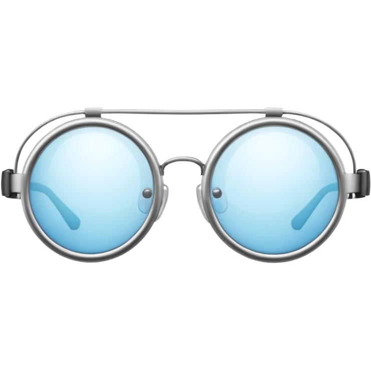 Thin round goggles emoji