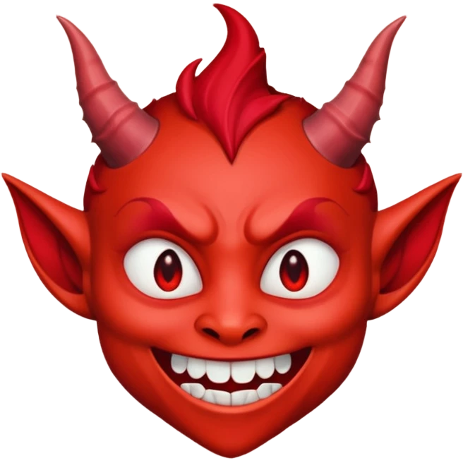 smiling friendly  cute littile demon  emoji