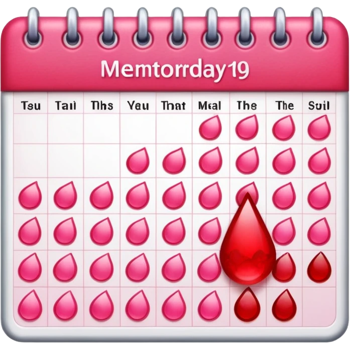 menstrual cycle emoji