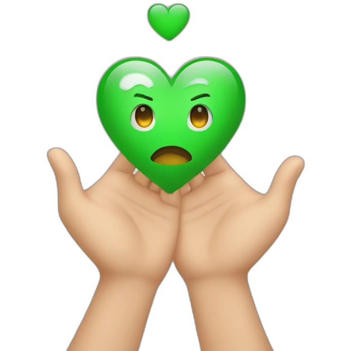 Coeur avec les mains emoji