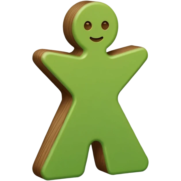 green game meeple #5fcbb9 emoji